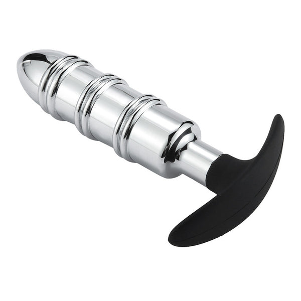 Rocket Metal Butt Plug with Silicone Anchor Base Rocket Metal Butt Plug with Silicone Anchor Base