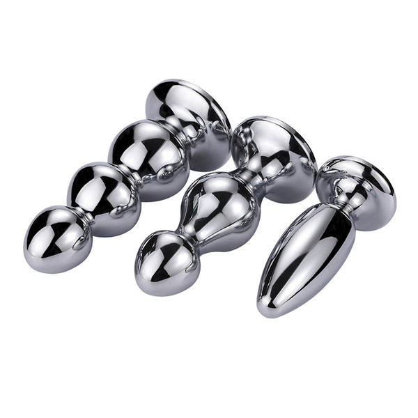 Bullet-shaped Jeweled Metal Butt Plug Bullet-shaped Jeweled Metal Butt Plug