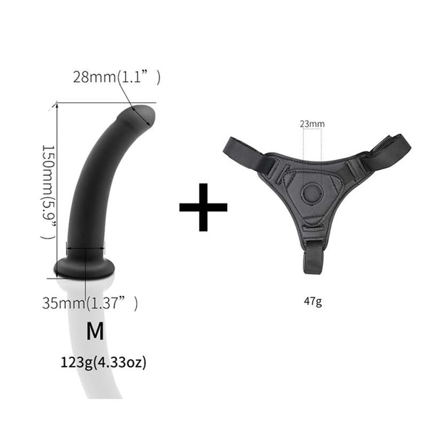 Strap-On Harness Kit with Silcone Dildo Strap-On Harness Kit with Silcone Dildo