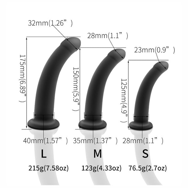 Black Silicone Butt Plug 3 Sizes Available Black Silicone Butt Plug 3 Sizes Available