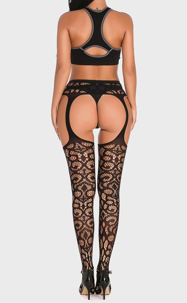 Fishnet Lace Garter Pantyhose Fishnet Lace Garter Pantyhose