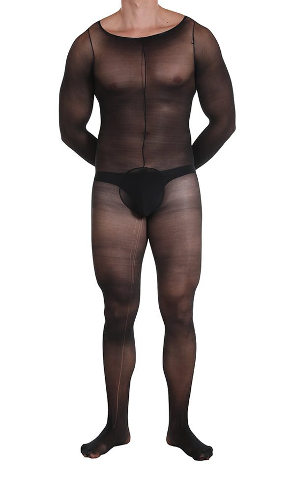 3D Sheer Long Sleeve Bodystocking 3D Sheer Long Sleeve Bodystocking