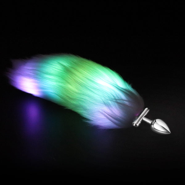 9” LED Fox Tail Butt Plug 9” LED Fox Tail Butt Plug