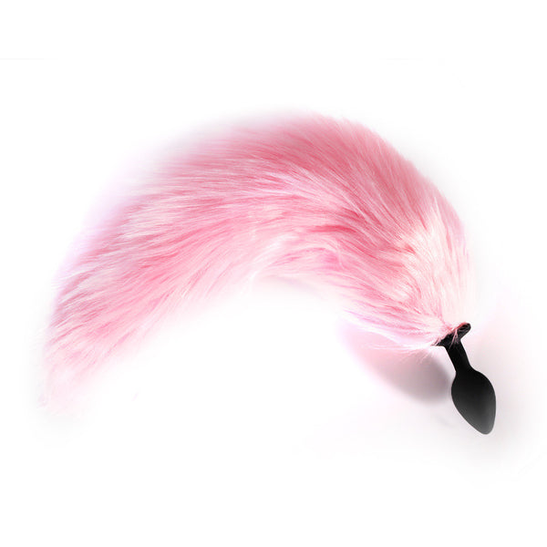 15” LED Fox Tail with Silicone Butt Plug 15” LED Fox Tail with Silicone Butt Plug