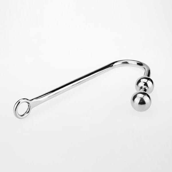 Two Balls Stainless Steel Anal Hook Two Balls Stainless Steel Anal Hook