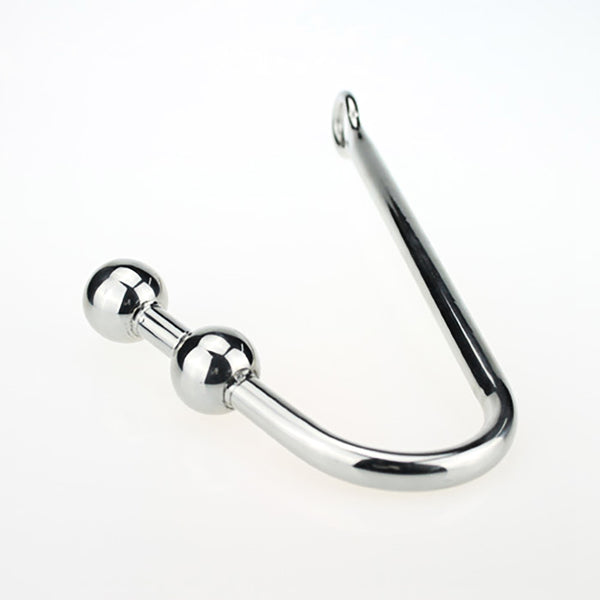 Two Balls Stainless Steel Anal Hook Two Balls Stainless Steel Anal Hook