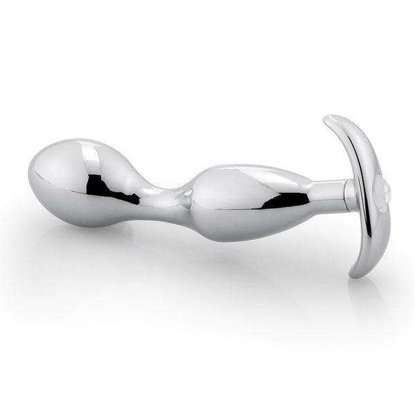 Jeweled Stainless Steel Butt Plug T-bar Jeweled Stainless Steel Butt Plug T-bar