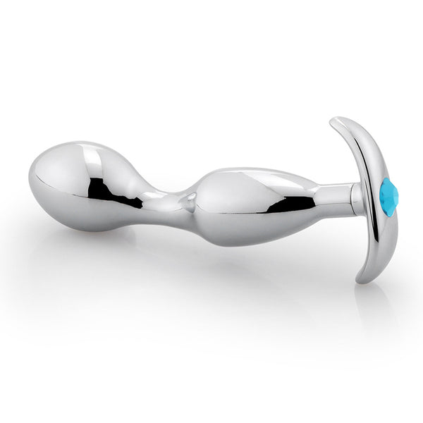 Jeweled Stainless Steel Butt Plug T-bar Jeweled Stainless Steel Butt Plug T-bar