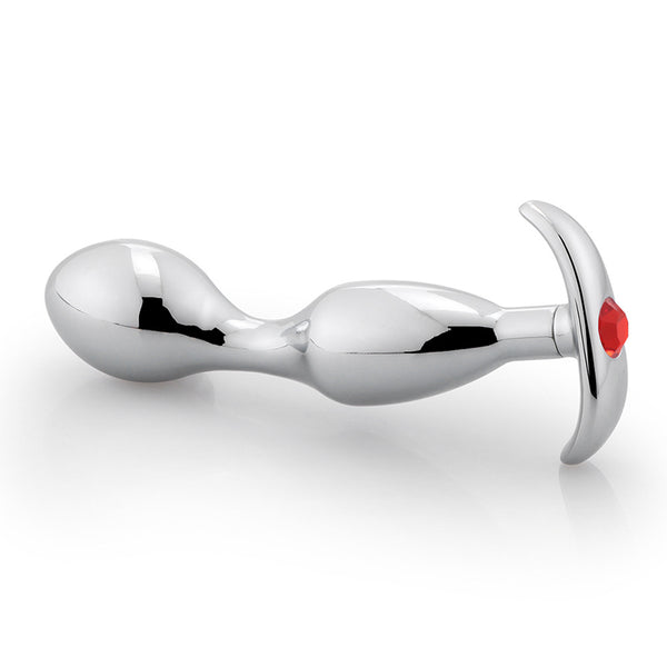 Jeweled Stainless Steel Butt Plug T-bar Jeweled Stainless Steel Butt Plug T-bar