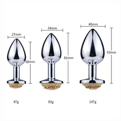 Floral Diamond Base Butt Plug