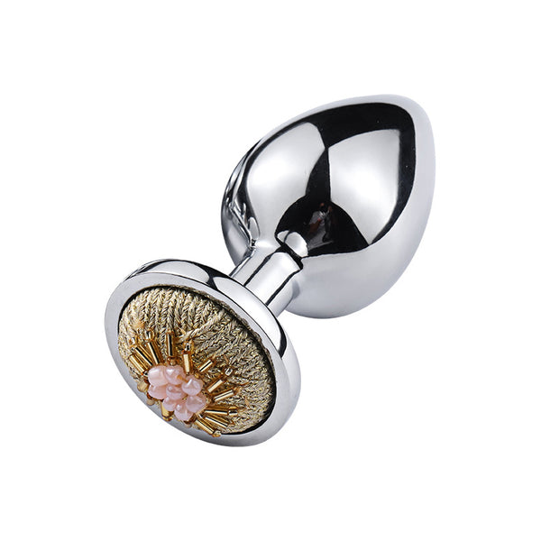 Floral Diamond Base Butt Plug Floral Diamond Base Butt Plug