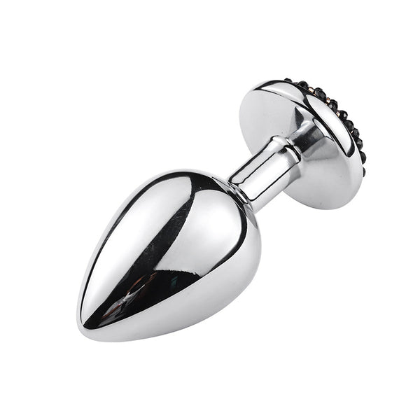 Ebony Diamond Base Metal Butt Plug Ebony Diamond Base Metal Butt Plug