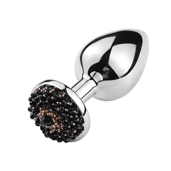Ebony Diamond Base Metal Butt Plug Ebony Diamond Base Metal Butt Plug