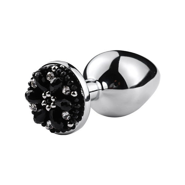 Black Gold Diamond Base Metal Butt Plug Black Gold Diamond Base Metal Butt Plug