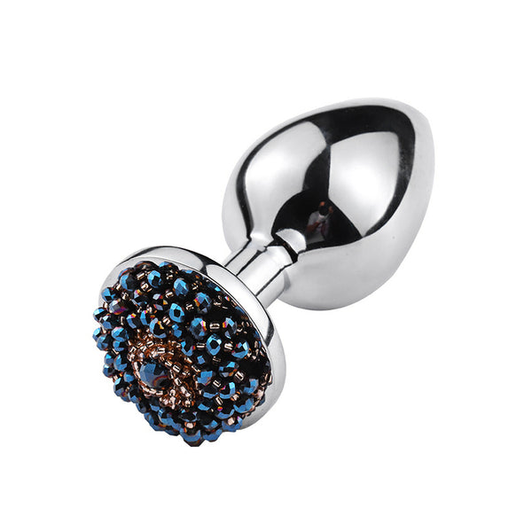 Blue Diamond Base Metal Butt Plug Blue Diamond Base Metal Butt Plug