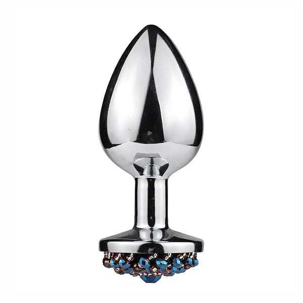 Blue Diamond Base Metal Butt Plug Blue Diamond Base Metal Butt Plug