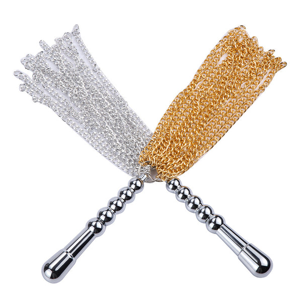 Stainless Steel Dildo with Metal Flogger Stainless Steel Dildo with Metal Flogger