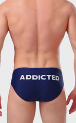 Bicolor Swim Briefs with Sponge Pad