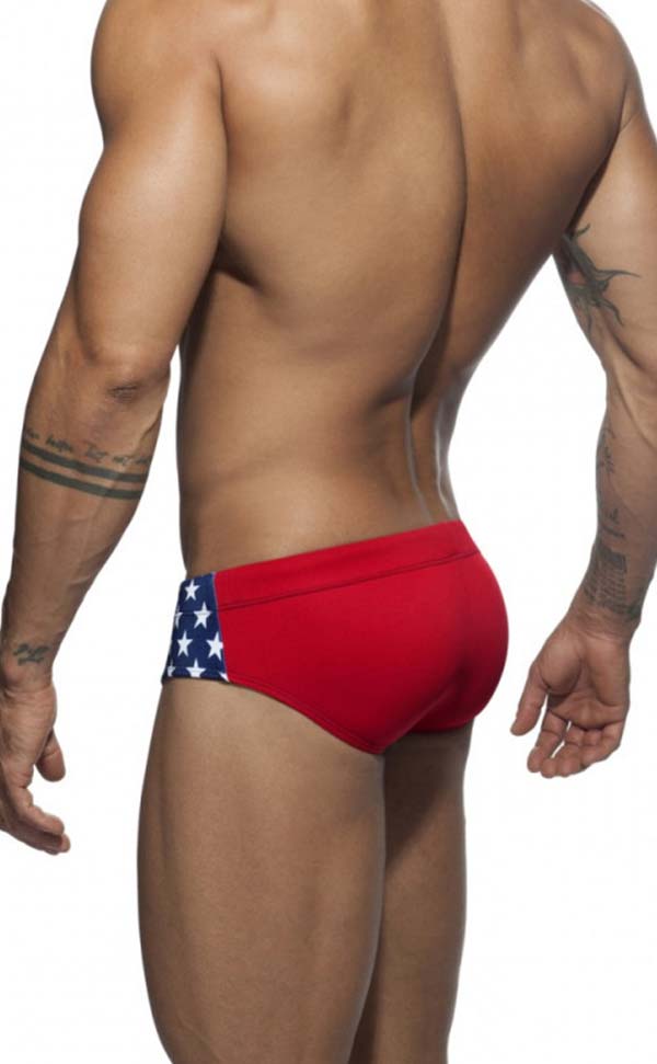Star Printing Swim Briefs with Sponge Pad Star Printing Swim Briefs with Sponge Pad