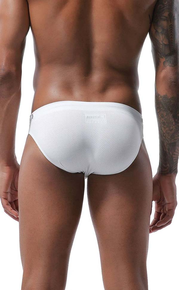 Solid Color Breathable Swim Briefs Solid Color Breathable Swim Briefs