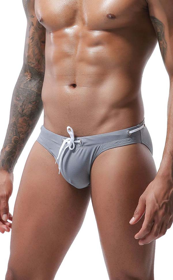 Solid Color Breathable Swim Briefs Solid Color Breathable Swim Briefs