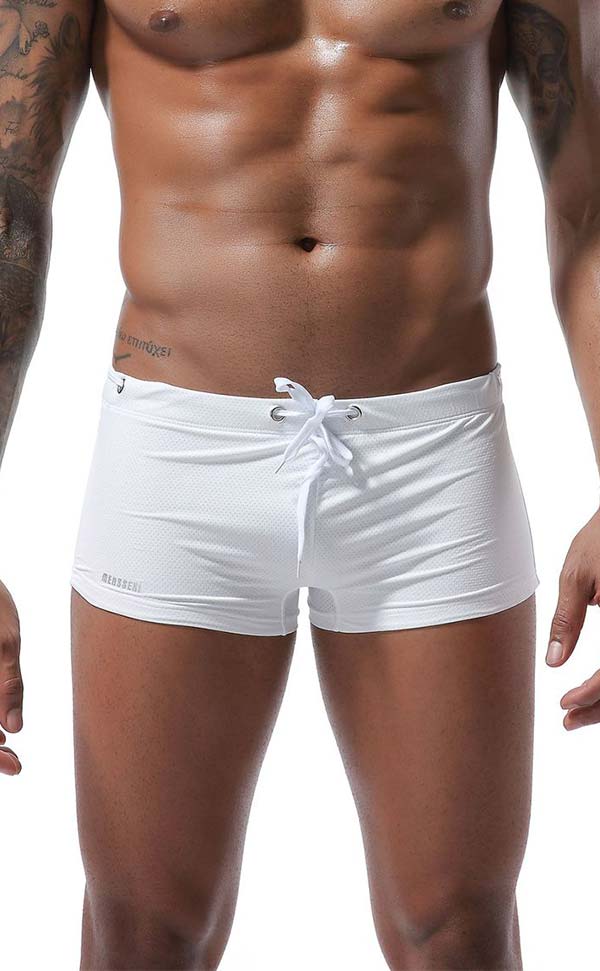 Solid Color Breathable Swim Trunks Solid Color Breathable Swim Trunks