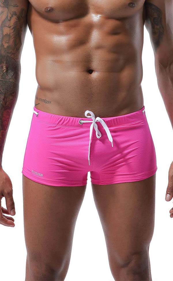 Solid Color Breathable Swim Trunks Solid Color Breathable Swim Trunks