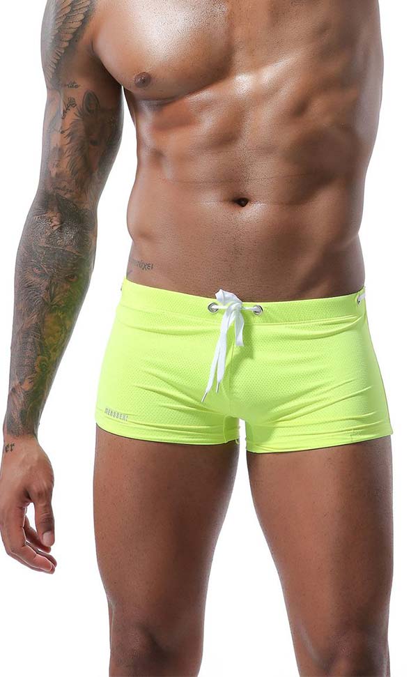 Solid Color Breathable Swim Trunks Solid Color Breathable Swim Trunks