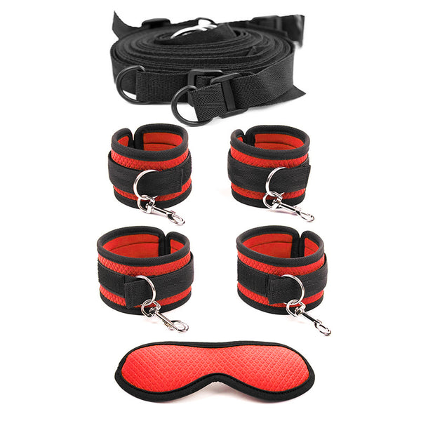 5 pc Bondage Adventure Sets-Red 5 pc Bondage Adventure Sets-Red