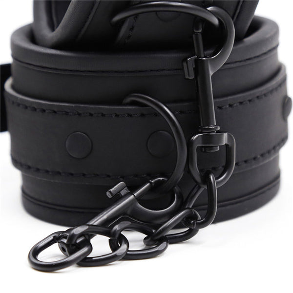 PU Leather Cuffs Restraint Sets (4 Piece) PU Leather Cuffs Restraint Sets (4 Piece)
