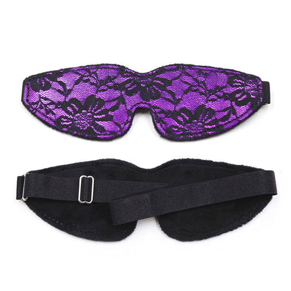 5Pcs Bondage Boutique Lace Restraint Kit- Purple 5Pcs Bondage Boutique Lace Restraint Kit- Purple