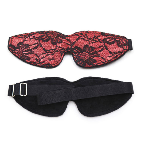 5Pcs Bondage Boutique Lace Restraint Kit- Red 5Pcs Bondage Boutique Lace Restraint Kit- Red