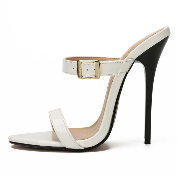 Open Toe Double Band Stiletto Sandals Open Toe Double Band Stiletto Sandals