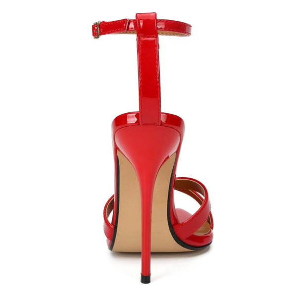 Open Toe Ankle Strap Stilettos Open Toe Ankle Strap Stilettos