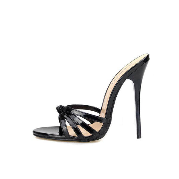 Corset Strap High Heels Slides Corset Strap High Heels Slides