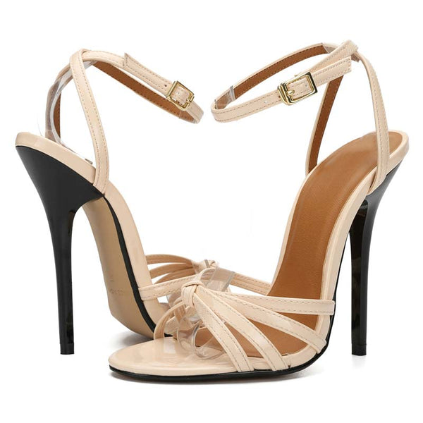 Open Toe Ankle Strap Stilettos Open Toe Ankle Strap Stilettos