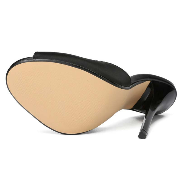 Peep-Toe Stain Mules Slides Peep-Toe Stain Mules Slides