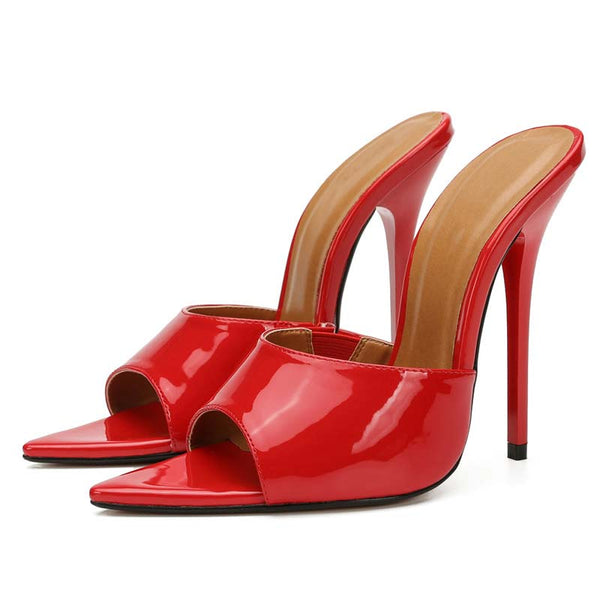 Patent-Leather Pointed Toe Stilettos Patent-Leather Pointed Toe Stilettos