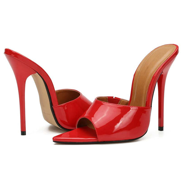Patent-Leather Pointed Toe Stilettos Patent-Leather Pointed Toe Stilettos