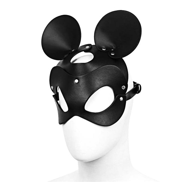 Lovely Minnie Mask - Black PU Leather Lovely Minnie Mask - Black PU Leather