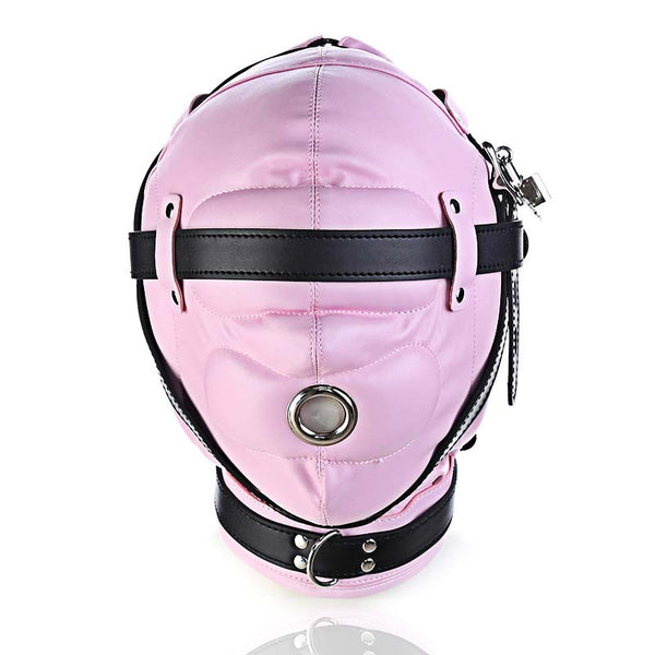 Padded PU Leather Hood with Lock Padded PU Leather Hood with Lock
