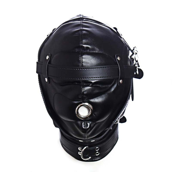 Padded PU Leather Hood with Lock Padded PU Leather Hood with Lock