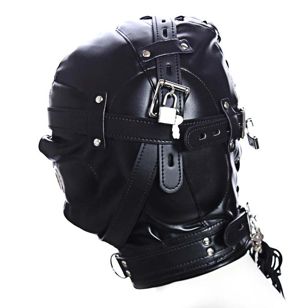 Padded PU Leather Hood with Lock Padded PU Leather Hood with Lock