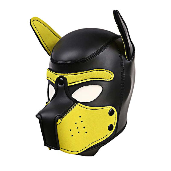 Leather Puppy Hood with Bendable Ears Leather Puppy Hood with Bendable Ears