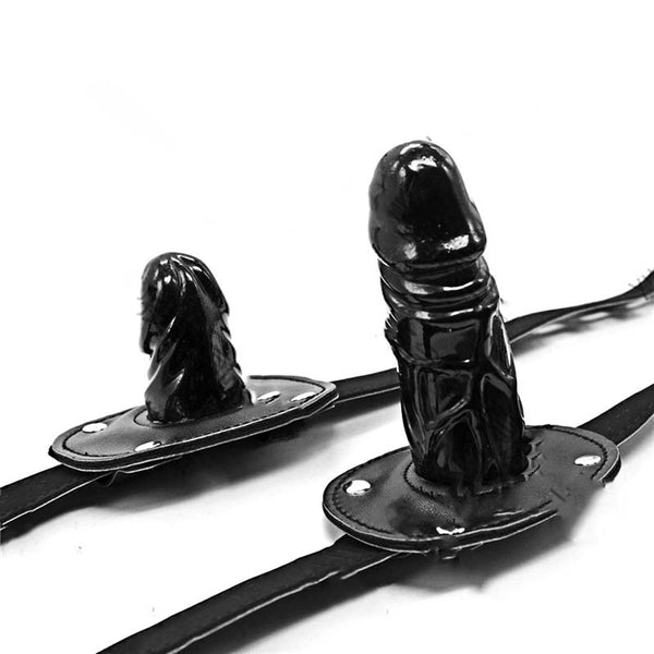 Hood with Detachable Blinders and Gag Hood with Detachable Blinders and Gag