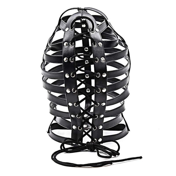 PU Leather Harness Strappy Hood PU Leather Harness Strappy Hood