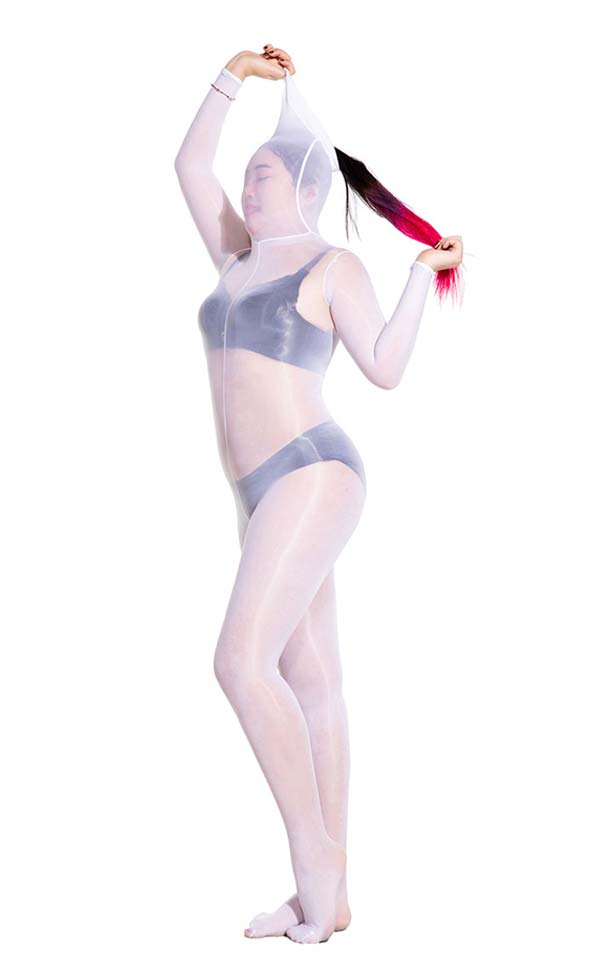 Glossy Hooded Unisex Bodystockings Glossy Hooded Unisex Bodystockings