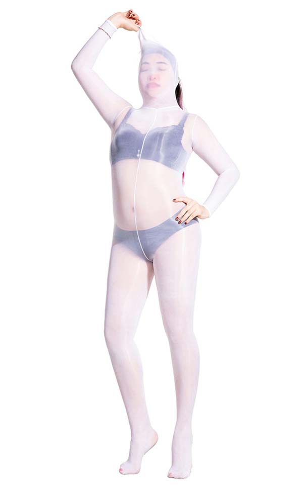 Glossy Hooded Unisex Bodystockings Glossy Hooded Unisex Bodystockings