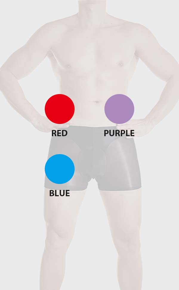 Waist-Less Glossy Trunk with U Pouch Waist-Less Glossy Trunk with U Pouch