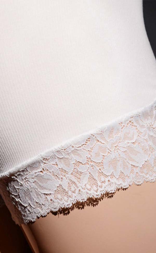 High Rise Lace Trunks with Sheath Open High Rise Lace Trunks with Sheath Open